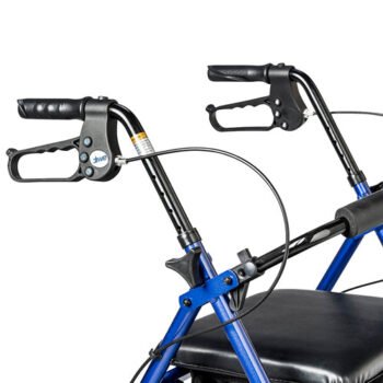 Rollator Aluminum w/Adj. Seat Height Blue - Image 5