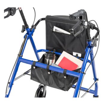 Rollator Aluminum w/Adj. Seat Height Blue - Image 7
