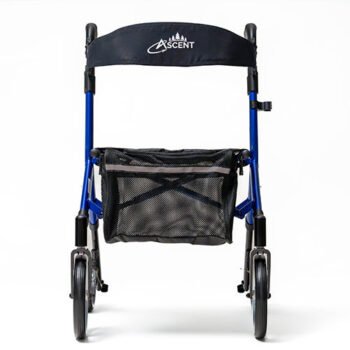 Ascent Euro-Style Rollator Cobalt Blue - Image 3