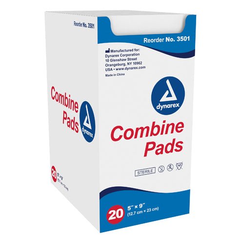 ABD Combine Pad Sterile 5 x9 1 tray (20 per tray)