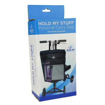 HOLD MY STUFF Personal Carry Bag for Knee Scooters Blue Jay - Image 7