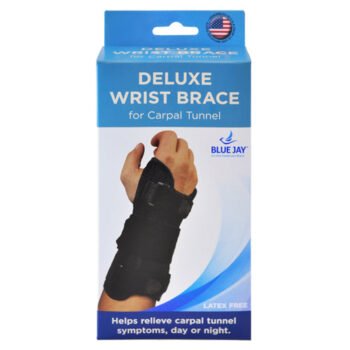 Blue Jay Dlx Wrist Brace Black for Carpal Tunnel Right Sm/Md - Image 7