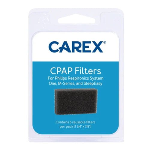 CPAP Filter Pk/6 Carex Foam Filters
