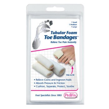 Tubular-Foam Toe Bandage Pk/3 (1 ea S M L) - Image 2